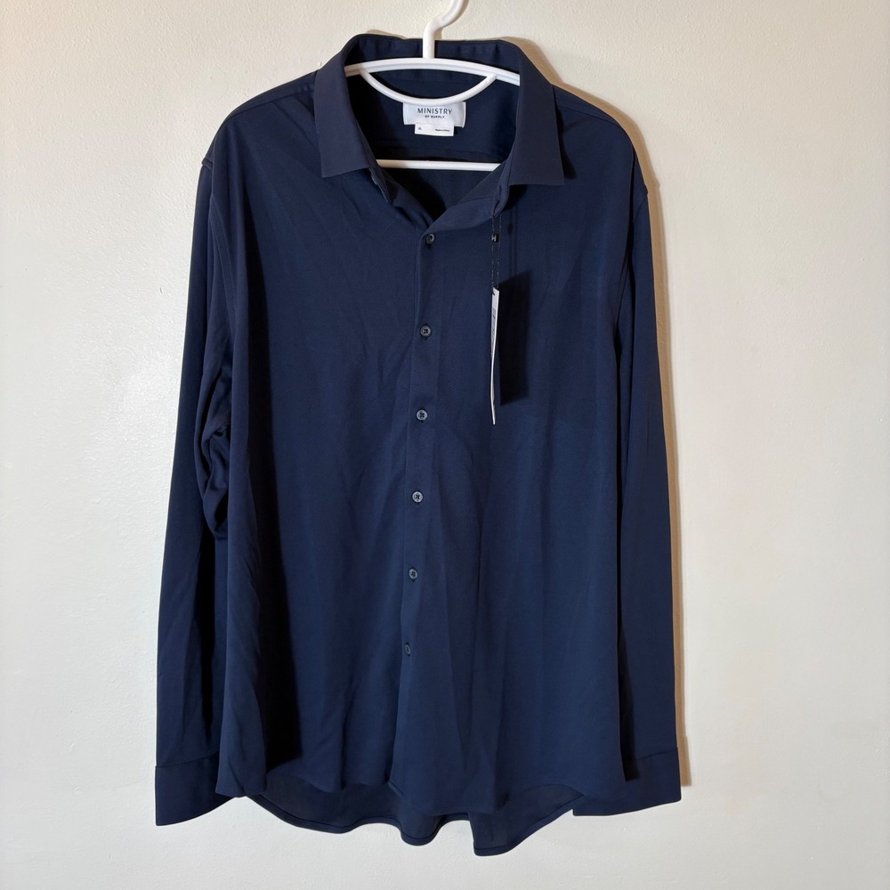 Ministry of Supply Apollo 3 Dress Shirt Men's XL NWT Performance Stretch